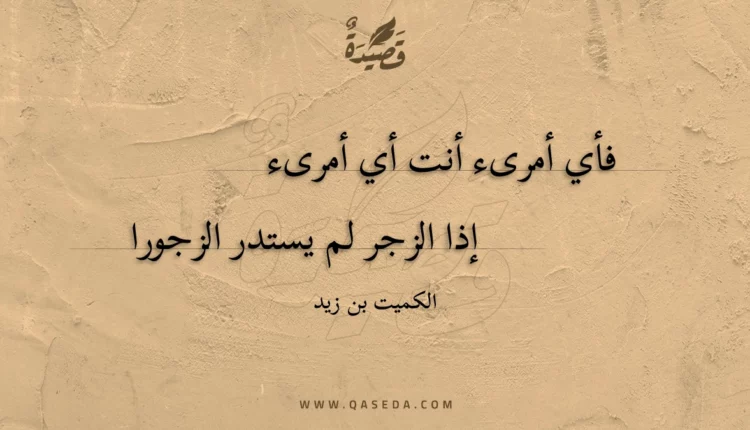قصيدة فأي أمرىء أنت أي أمرىء