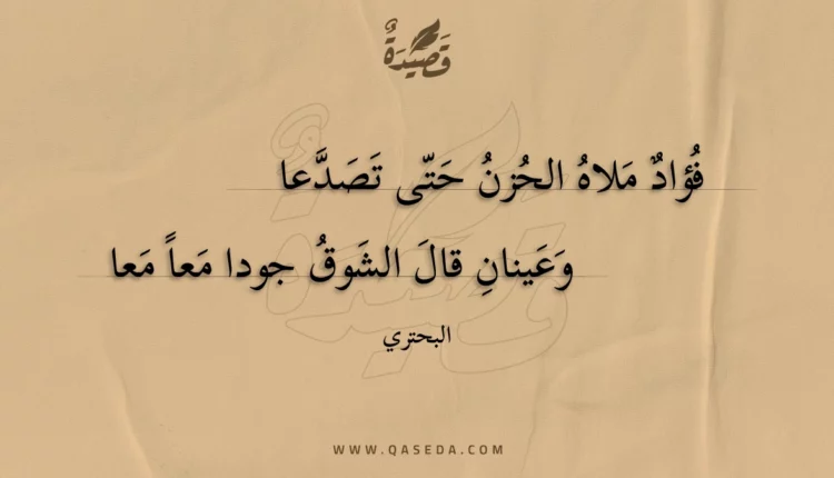 قصيدة فؤاد ملاه الحزن حتى تصدعا