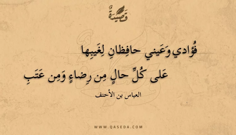قصيدة فؤادي وعيني حافظان لغيبها
