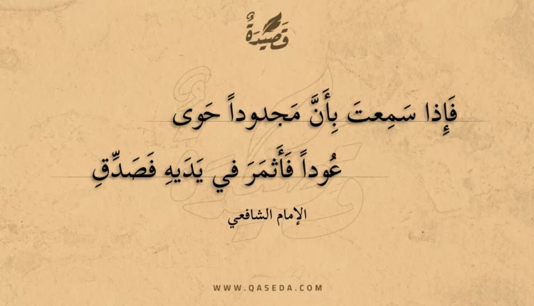 قصيدة فإذا سمعت بأن مجدودا حوى