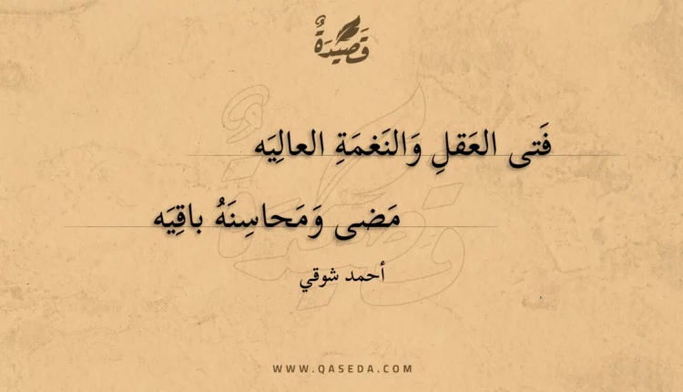 قصيدة فتى العقل والنغمة العاليه