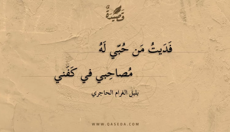 قصيدة فديت من حبي له