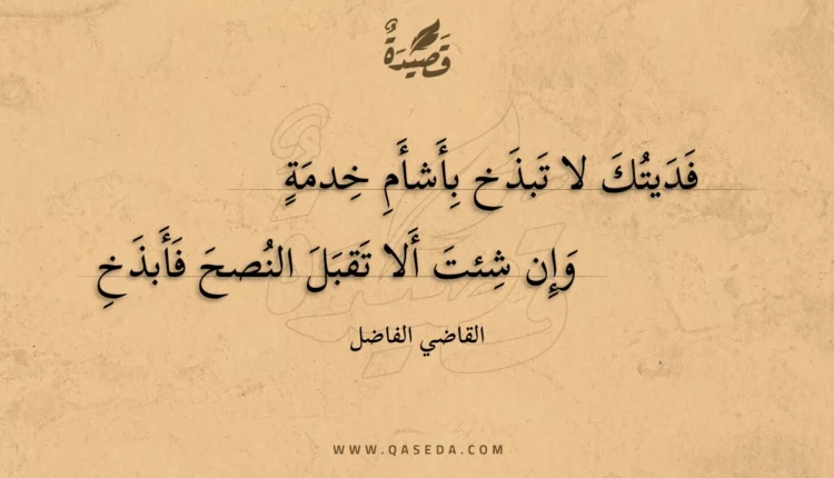 قصيدة فديتك لا تبذخ بأشأم خدمة