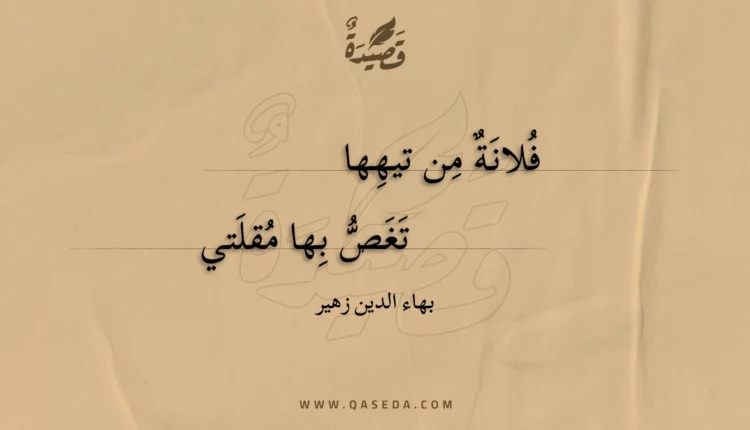 قصيدة فلانة من تيهها