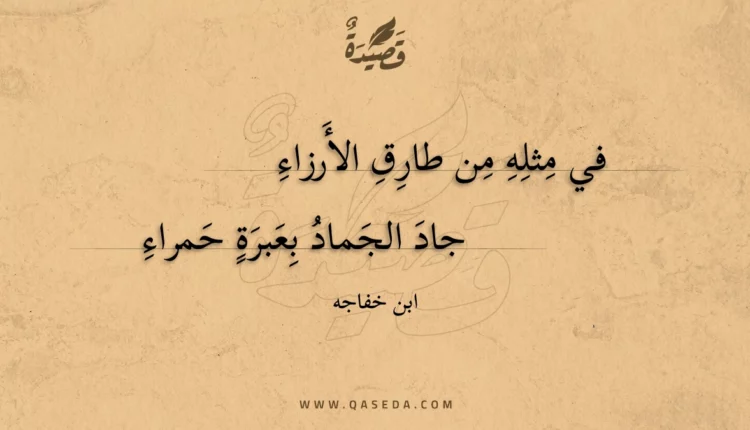 قصيدة في مثله من طارق الأرزاء
