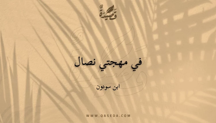 قصيدة في مهجتي نصال