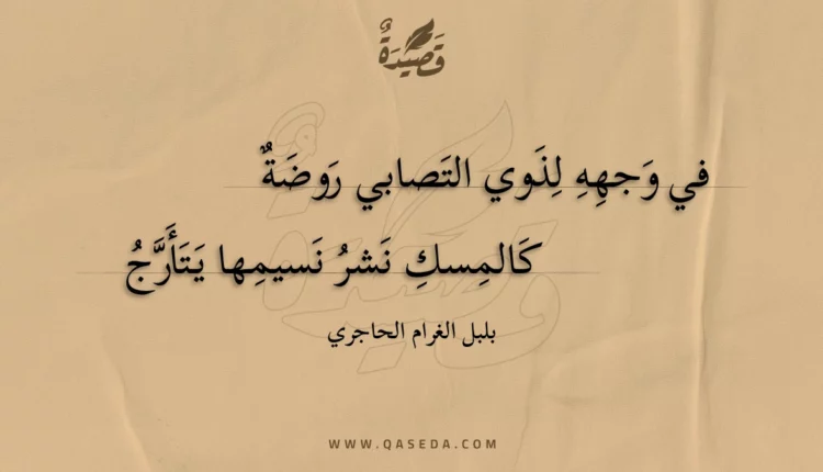 قصيدة في وجهه لذوي التصابي روضة