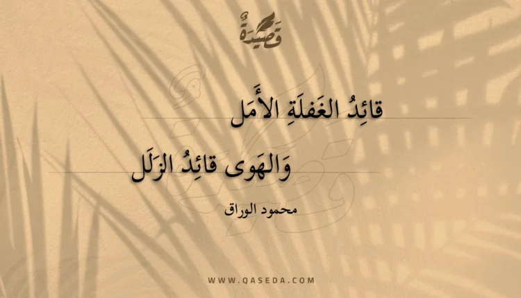 قصيدة قائد الغفلة الأمل
