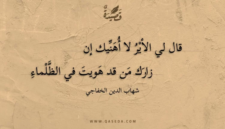 قصيدة قال لي الأير لا أهنيك إن