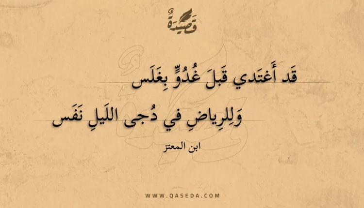قصيدة قد أغتدي قبل غدو بغلس