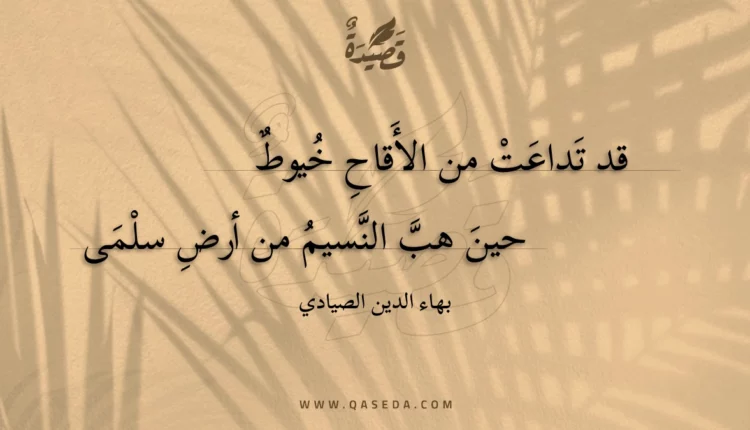 قصيدة قد تداعت من الأقاح خيوط