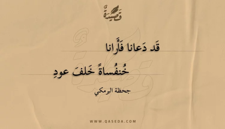 قصيدة قد دعانا فأرانا