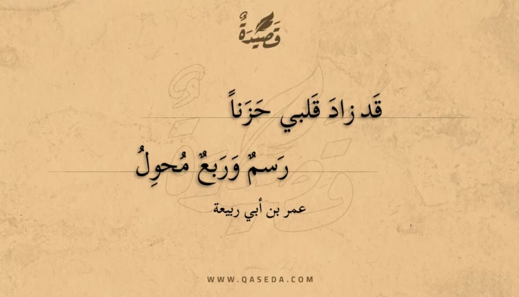 قصيدة قد زاد قلبي حزنا