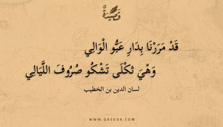 قصيدة قد مررنا بدار عبو الوالي