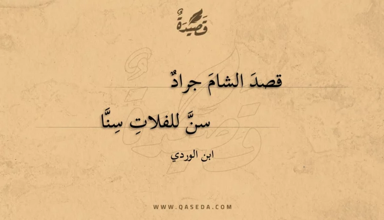 قصيدة قصد الشام جراد