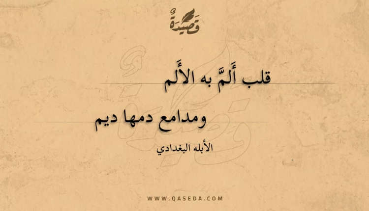 قصيدة قلب ألم به الألم