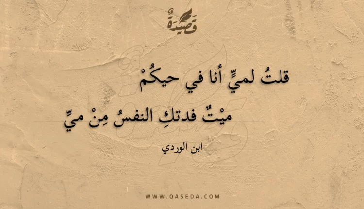 قصيدة قلت لمي أنا في حيكم