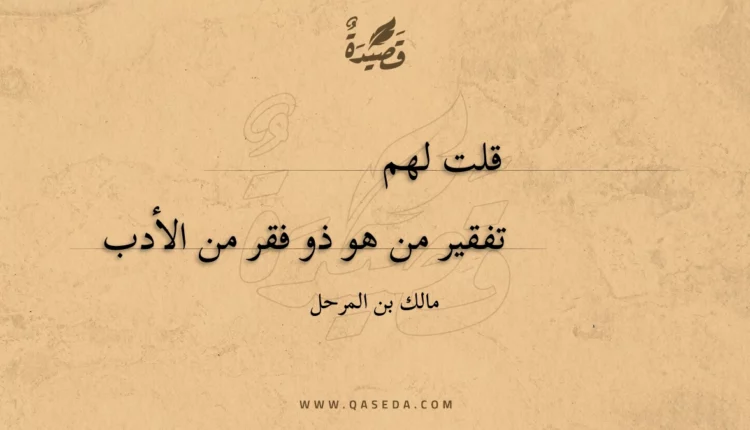 قصيدة قلت لهم