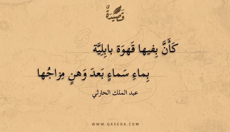 قصيدة كأن بفيها قهوة بابلية