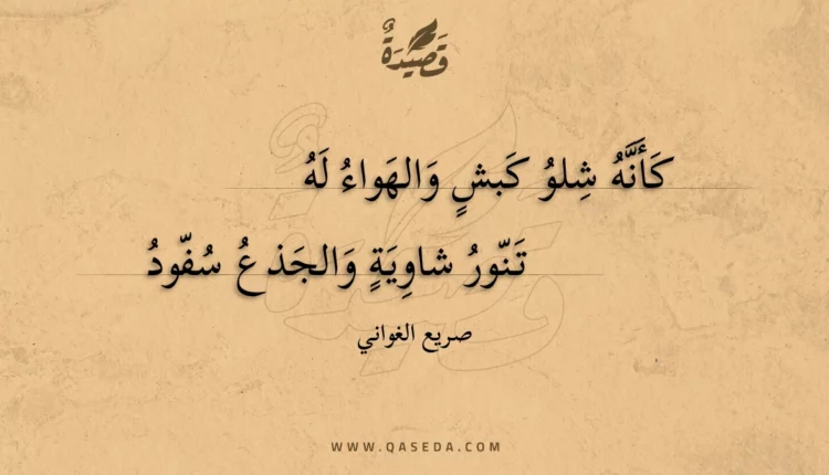 قصيدة كأنه شلو كبش والهواء له