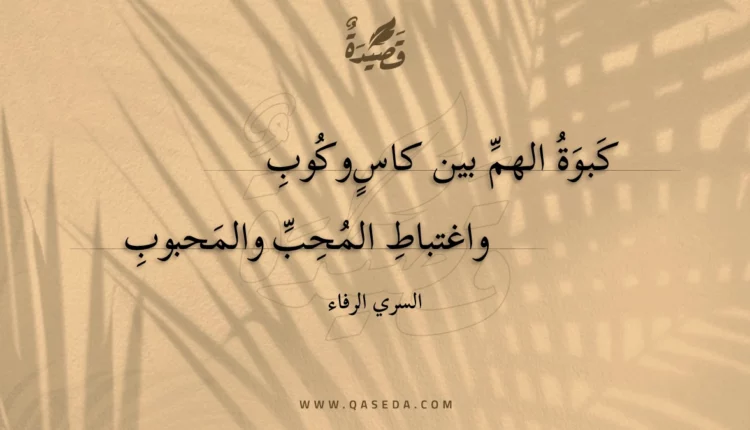 قصيدة كبوة الهم بين كاس وكوب