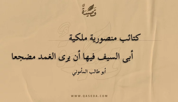 قصيدة كتائب منصورية ملكية