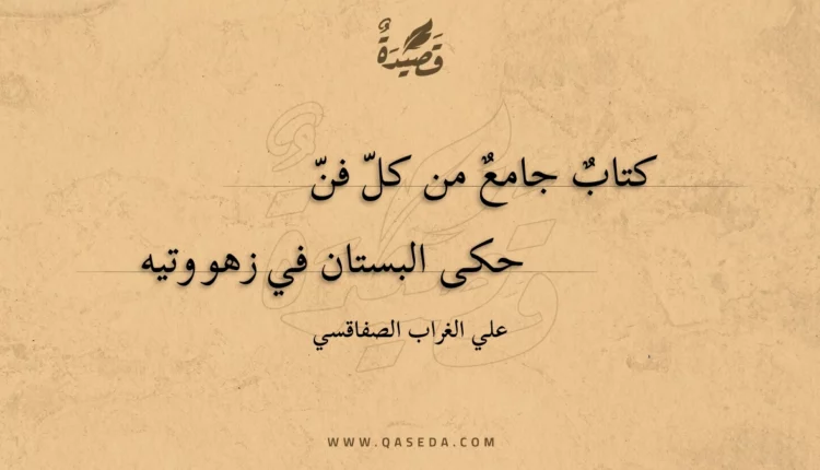 قصيدة كتاب جامع من كل فن