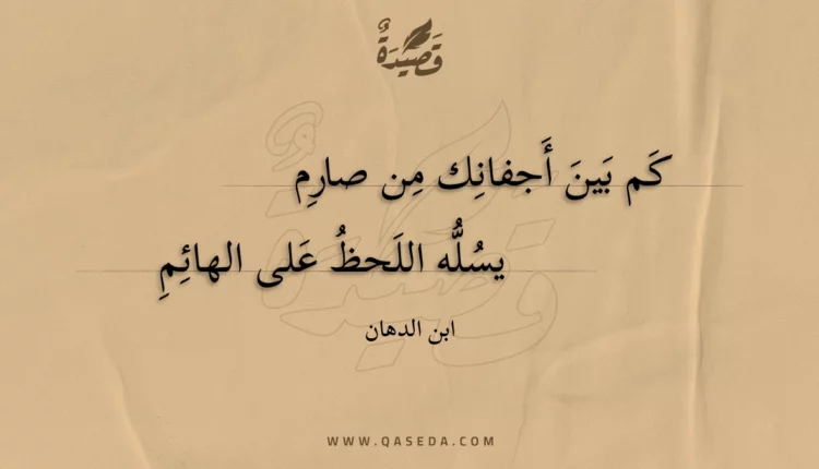 قصيدة كم بين أجفانك من صارم
