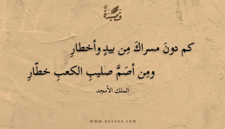 قصيدة كم دون مسراك من بيد وأخطار