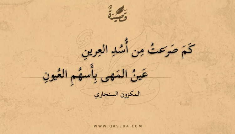 قصيدة كم صرعت من أسد العرين