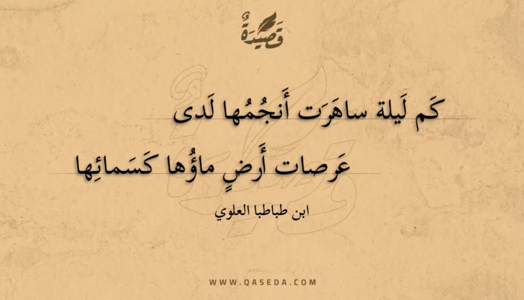 قصيدة كم ليلة ساهرت أنجمها لدى