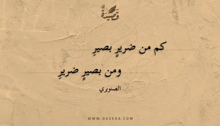 قصيدة كم من ضرير بصير