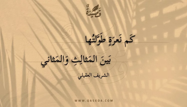 قصيدة كم نعرة طولتها