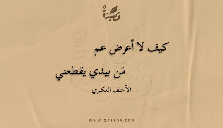 قصيدة كيف لا أعرض عممن