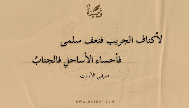 قصيدة لأكناف الجريب فنعف سلمى
