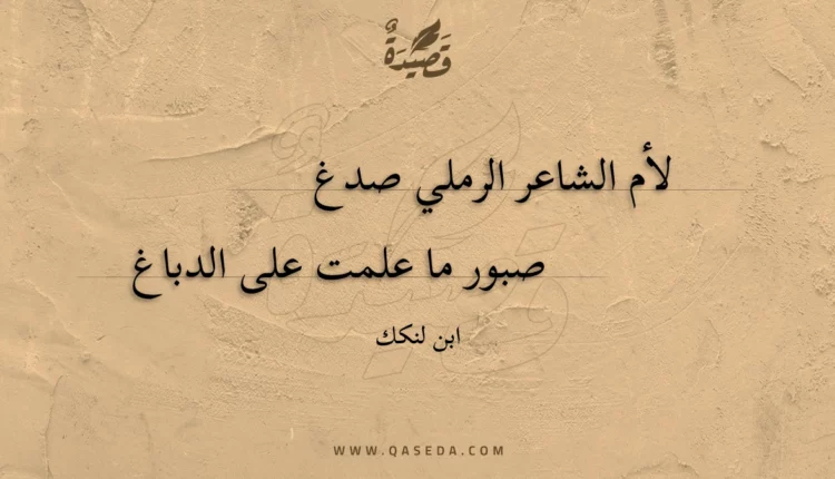 قصيدة لأم الشاعر الرملي صدغ