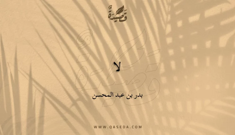 قصيدة لا