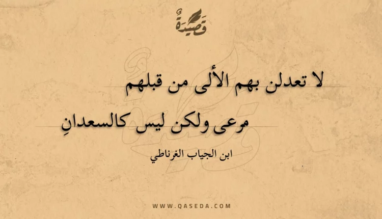 قصيدة لا تعدلن بهم الألى من قبلهم