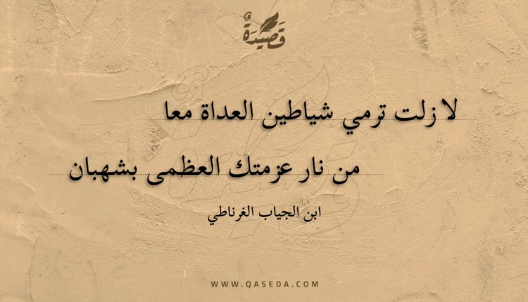 قصيدة لا زلت ترمي شياطين العداة معا
