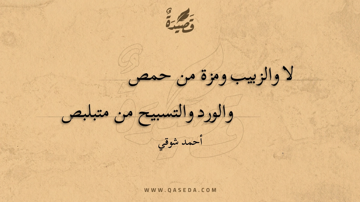 قصيدة لا والزبيب ومزة من حمص