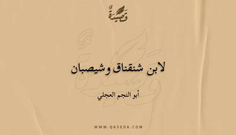قصيدة لابن شنقناق وشيصبان