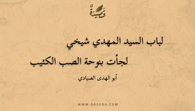 قصيدة لباب السيد المهدي شيخي