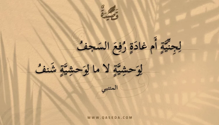 قصيدة لجنية أم غادة رفع السجف