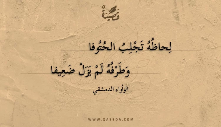 قصيدة لحاظه تجلب الحتوفا
