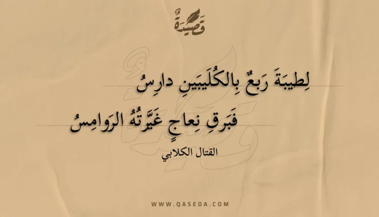 قصيدة لطيبة ربع بالكليبين دارس