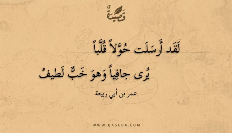 قصيدة لقد أرسلت حولا قلبا