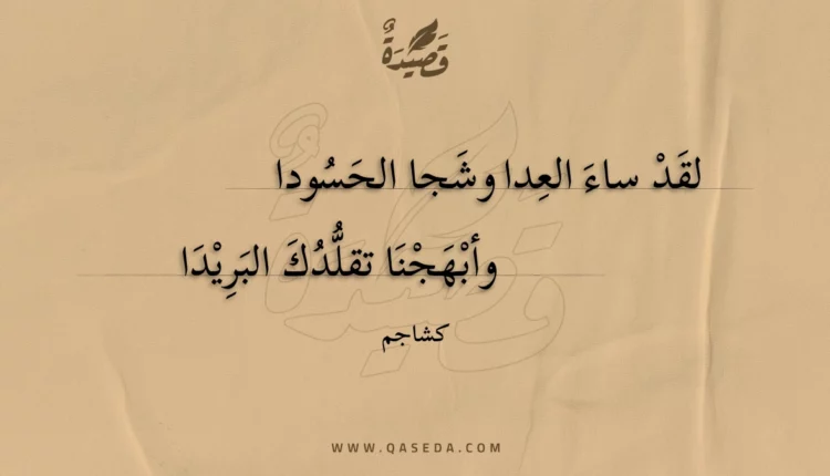 قصيدة لقد ساء العدا وشجا الحسودا