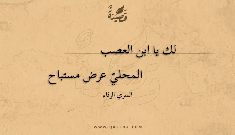 قصيدة لك يا ابن العصب
