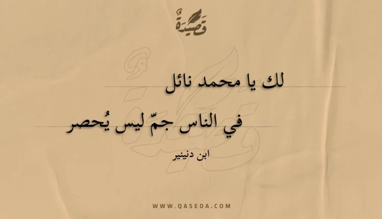 قصيدة لك يا محمد نائل
