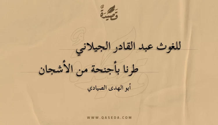 قصيدة للغوث عبد القادر الجيلاني
